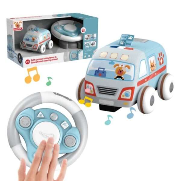 Soft Sponge Ambulance & Educational Steering Wheel