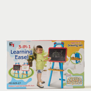 2-in-1 Magnetic Drawing & Chalkboard Easel with 84 Letters